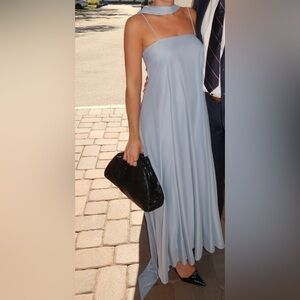 Blue bridesmaids dress